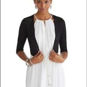 WHBM CROPPED POINTELLE SHRUG